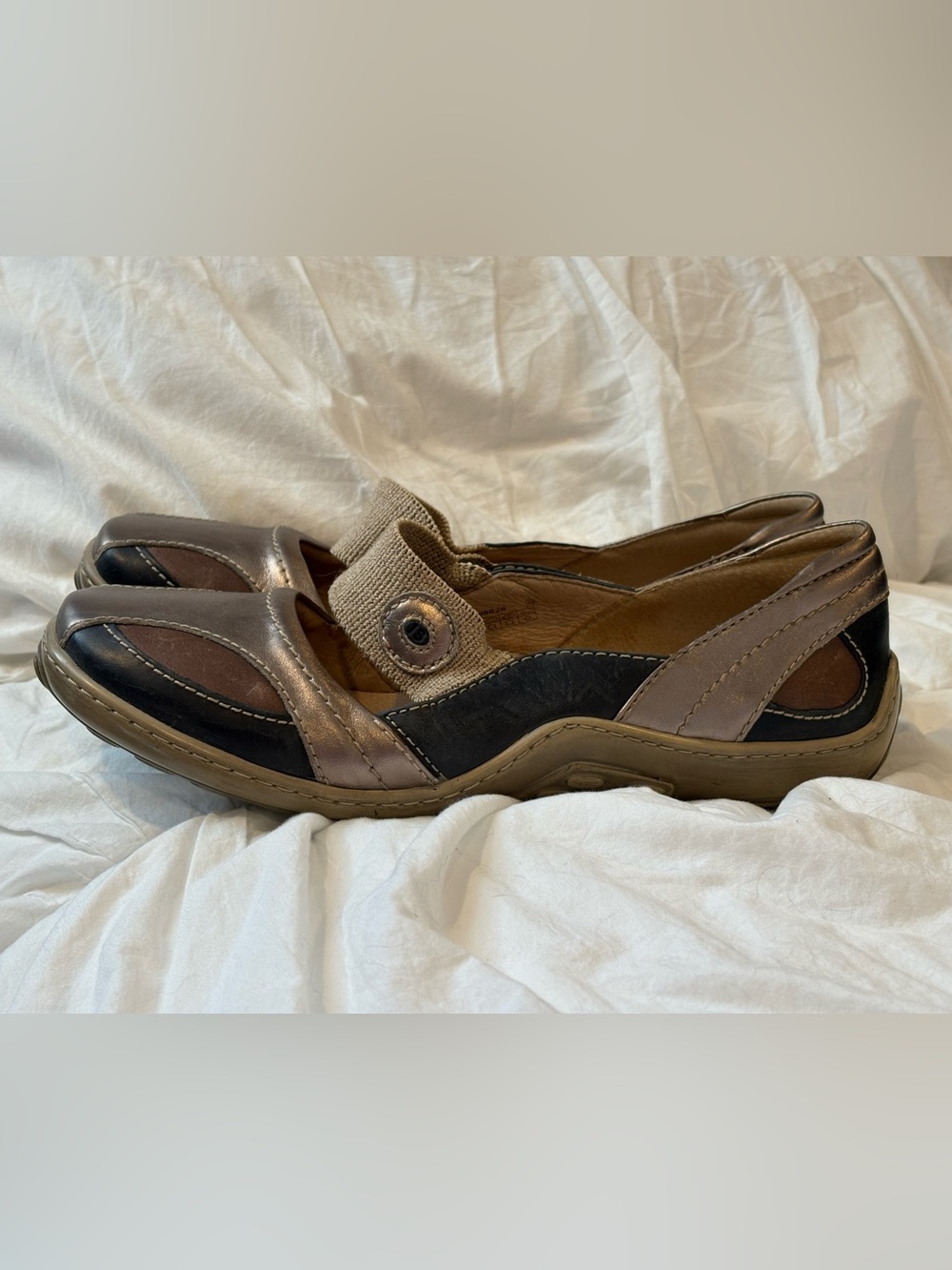 Josef Seibel Leather Mary Jane Comfort Shoes EU 42 US 10